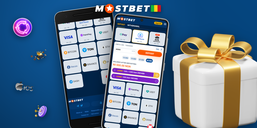 Écran de la caisse Mostbet affichant un dépôt confirmé avec les méthodes de paiement disponibles