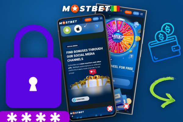 Smartphone affichant le formulaire de contact Mostbet pour utiliser votre bonus sans délai