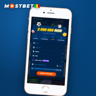 Mostbet inscription par téléphone avec code SMS de confirmation au Mali
